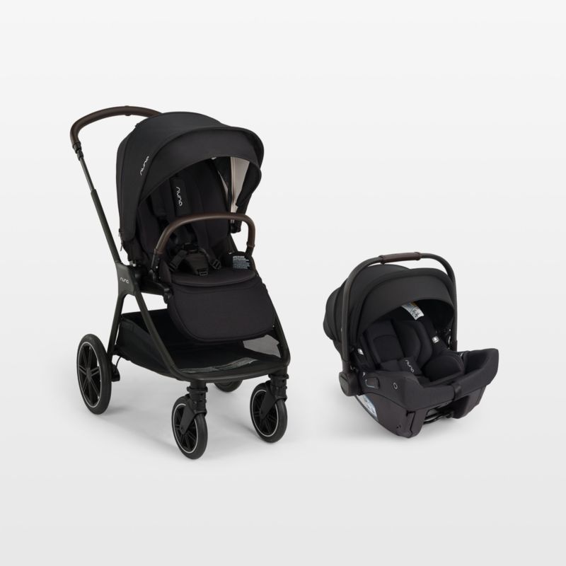 Nuna PIPA Urbn Caviar Black Baseless Baby Car Seat + TRIV Next