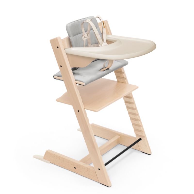 ベビー用家具 Stokke Tray Vanilla /Tripp Trapp Natural Tripp Trapp by Stokke Vanilla White High Chair Tray + Reviews