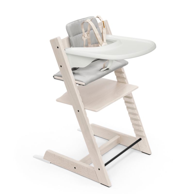 Stokke Tripp Trapp Whitewash Wood Baby High Chair + Reviews
