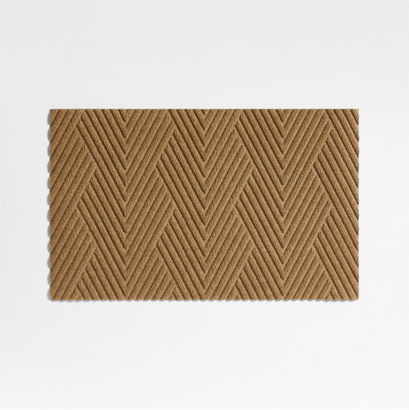 Thirsty Arrows Wheat Brown Indoor/Outdoor Doormat 21.5"x35"