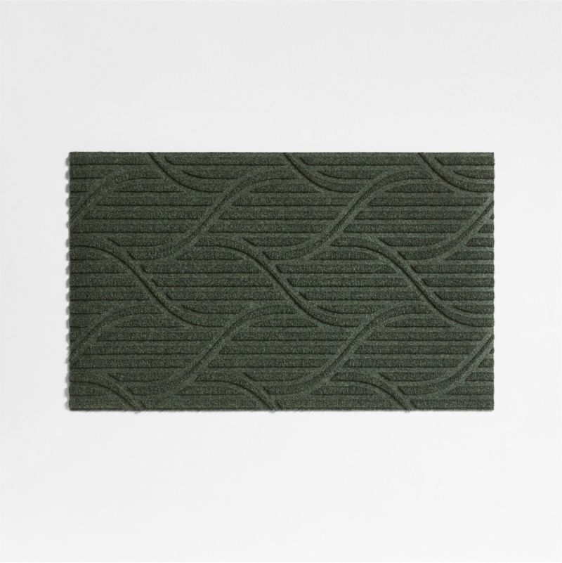 Thirsty Flow Olive Green Indoor/Outdoor Doormat 21.5"x35"