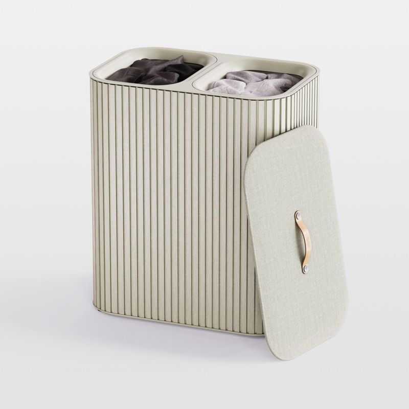 Joseph Joseph Tota Luxe 90L Bamboo Trio Laundry Basket - Ecru