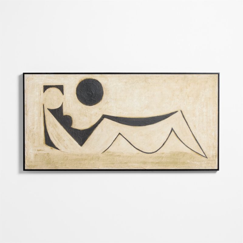 "Under the Moon" by Karen Parisian 64.7"x32.7" Framed Wall Art Print