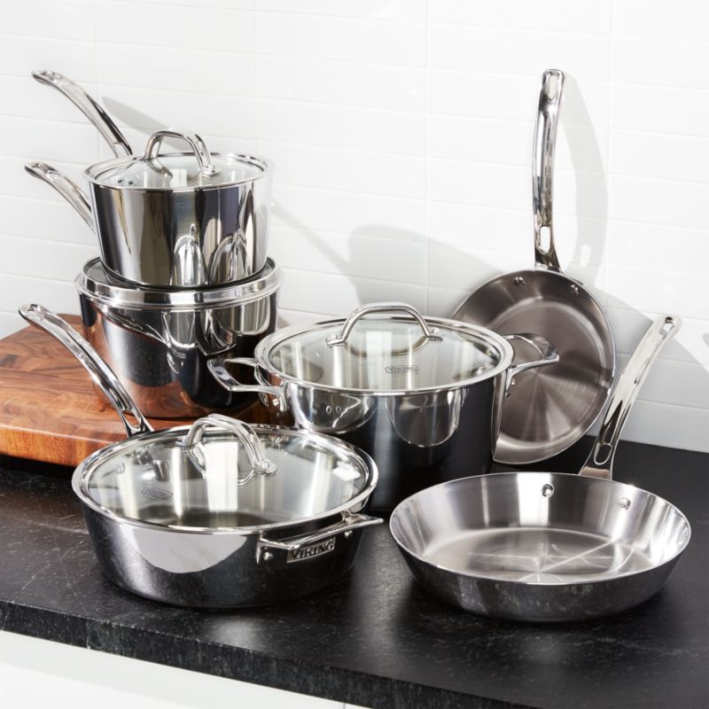 Viking Stainless Steel 10-Piece Cookware Set