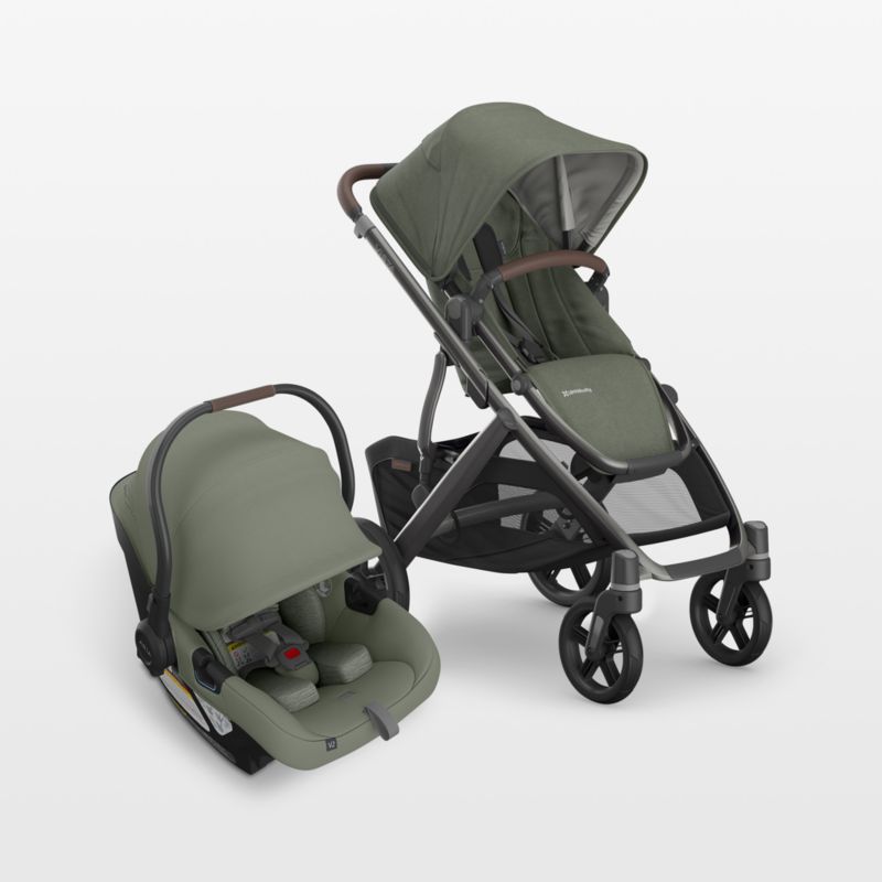 UPPAbaby Cruz V3 Julian Dusty Blue Melange Reclining Baby Stroller