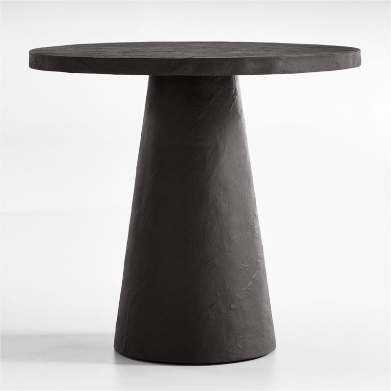 Willy 32" Charcoal Brown Pedestal Bistro Table by Leanne Ford
