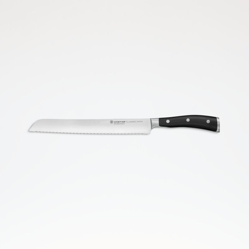 Wusthof ® Classic Ikon Black 9" Double Serrated Bread Knife