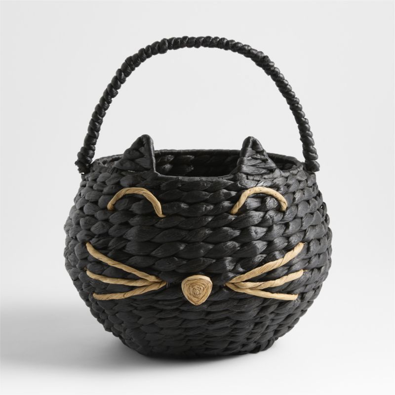 Black Cat Halloween Kids Treat Bag