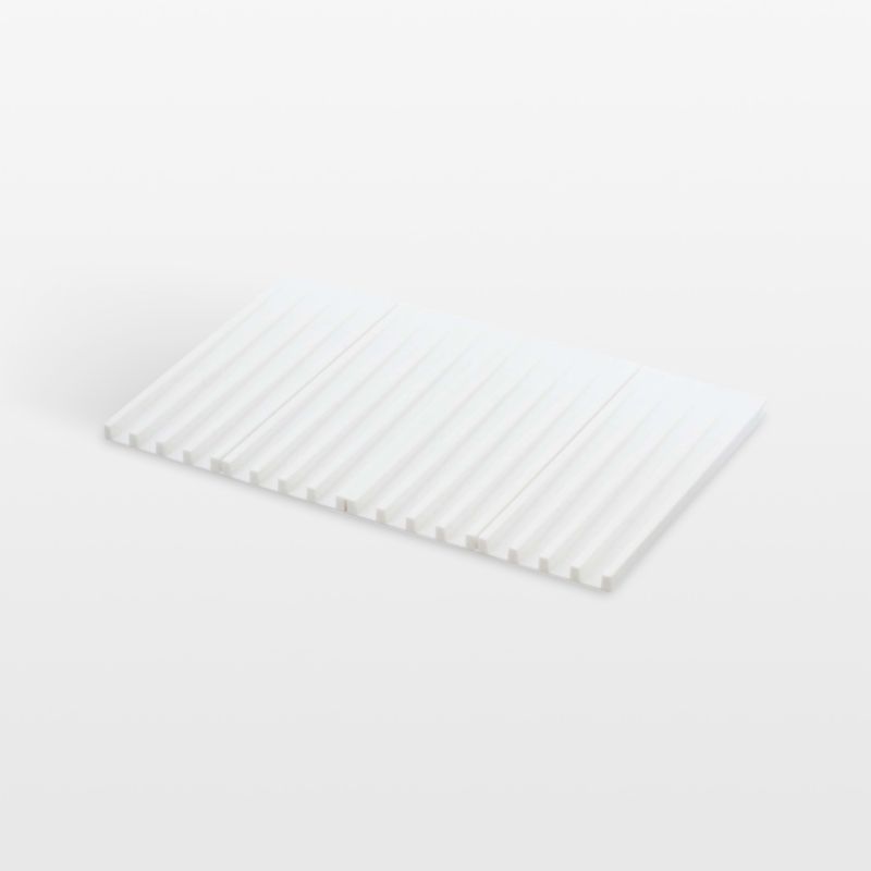 Yamazaki White Silicone Foldable Drainer Tray