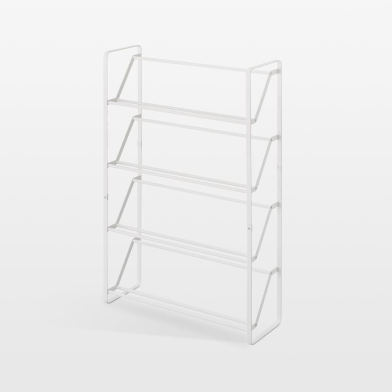 Yamazaki White Steel Large Shoe Rack 31"