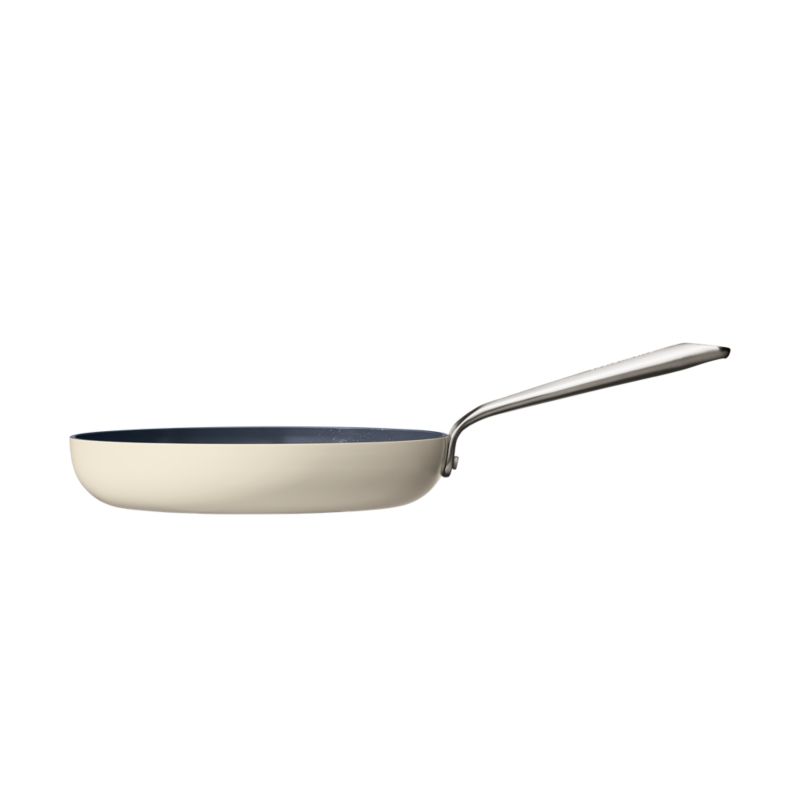 Crate & Barrel EvenCook Ceramic ™ Cream Nonstick Fry Pans, Set of 2 - image 8 of 8