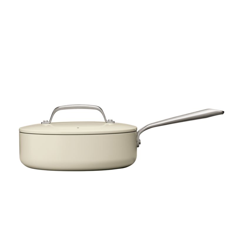 Crate & Barrel Monterey Cream 5-Piece Non-Stick Ceramic Cookware Set +  Reviews