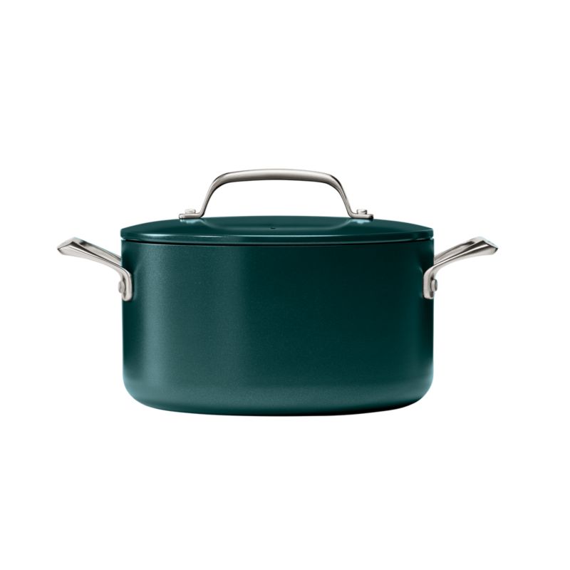 Crate & Barrel EvenCook Ceramic Deep Teal Ceramic Nonstick 8-Piece