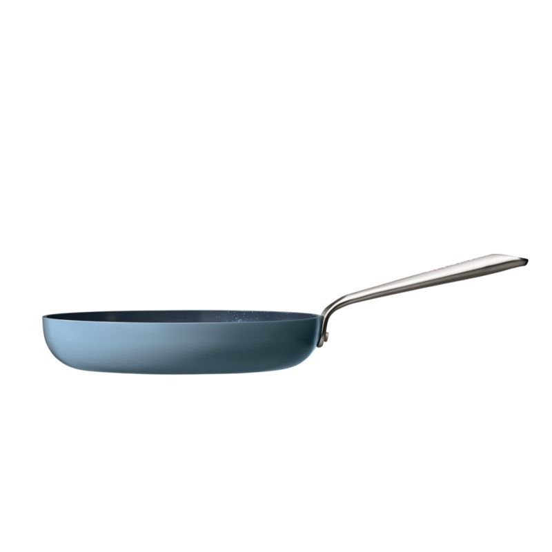 Crate & Barrel EvenCook Ceramic Denim Ceramic Nonstick Fry Pans