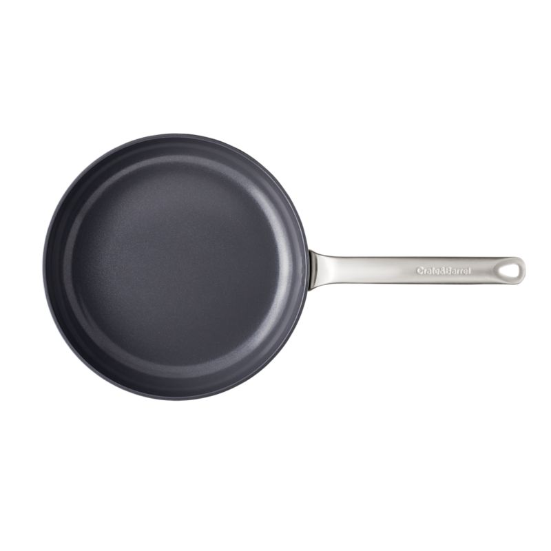 Crate & Barrel EvenCook Ceramic ™ Denim Ceramic Nonstick 12" Fry Pan with Lid - image 10 of 10