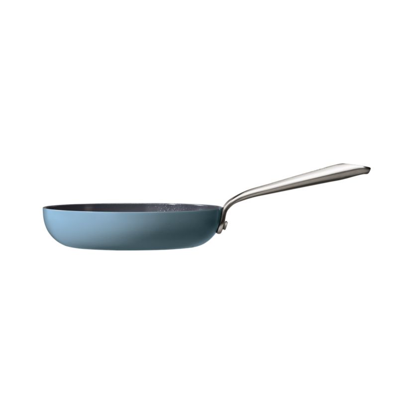 Crate & Barrel EvenCook Ceramic Denim Ceramic Nonstick Fry Pans