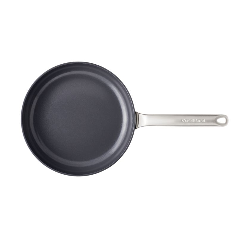 Crate & Barrel EvenCook Ceramic ™ Grey Ceramic Nonstick Fry Pans, Set of 2 - image 9 of 12