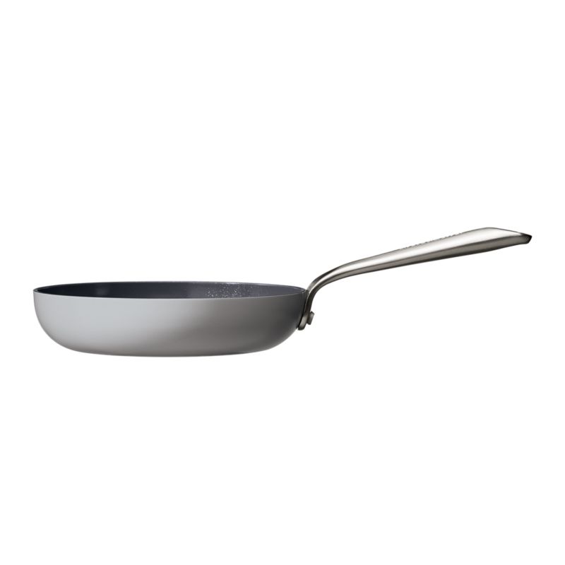 Crate & Barrel EvenCook Ceramic Grey Ceramic Nonstick 12 Fry Pan with Lid  + Reviews