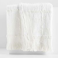 Chalet Textured White Cotton Coverlets and Pillow Sham