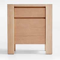 Terra Natural Oak End Table File Cabinet