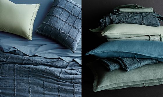 Linen and organic cotton bedding