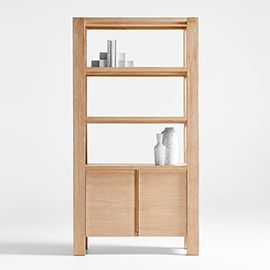 TERRA NATURAL OAK BOOKCASE