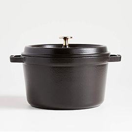 Staub® 5-Qt. Matte Black Tall Round Cocotte