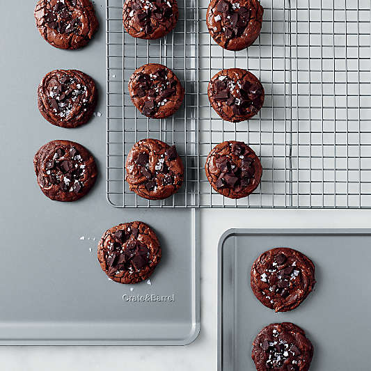 Crate & Barrel Silver Silicone Nonstick Cookie Sheet