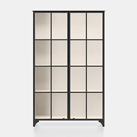 Kedzie Black-and-White Cabinet