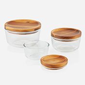 PYREX® WOOD LID STORAGE SET