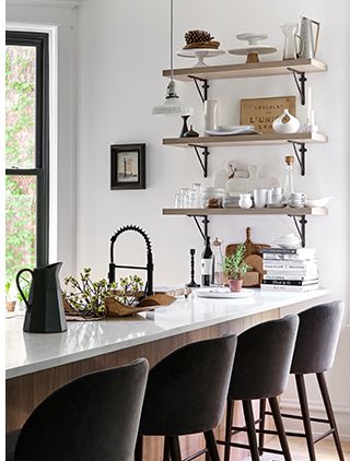 style an open kitchen