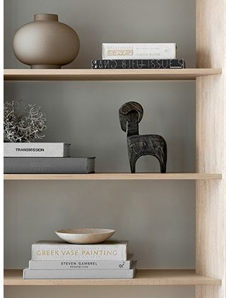 style an open shelf