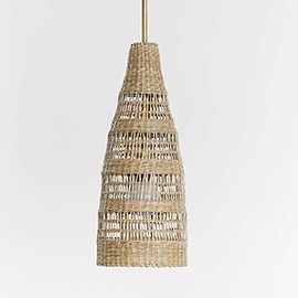 Nossa Small Natural Woven Pendant Light