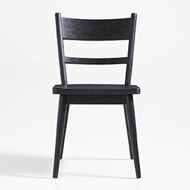 Arno Black Wood Side Chair