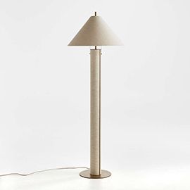 Remi Natural Linen Floor Lamp