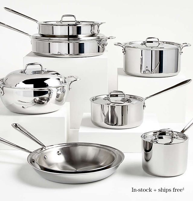 $300 off All-Clad D3 Stainless Steel 14-Piece Cookware Set