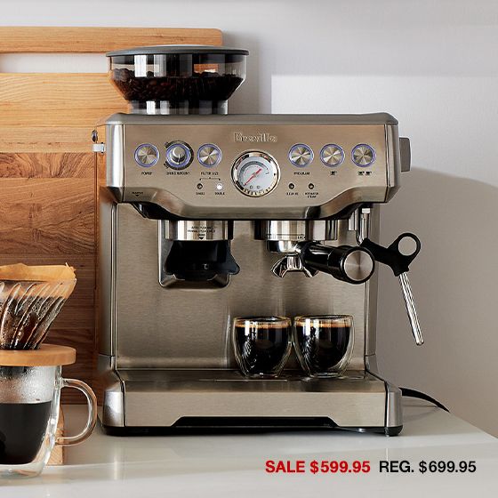 $100 off the Breville® Barista Express® Espresso machine.