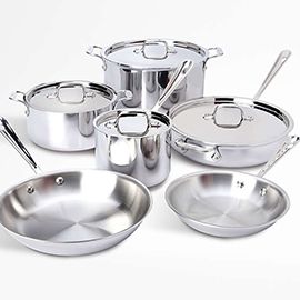 All-Clad® d3 Stainless Steel 10-Piece Cookware Set RN 