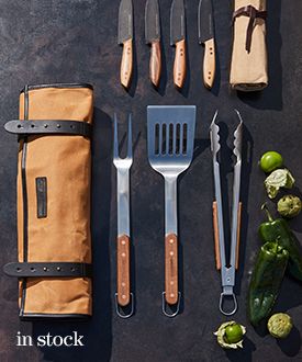 Shinola Mackinac 4-Piece Barbecue Tool Set