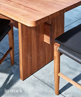 Shinola Mackinac Teak Outdoor Dining Table