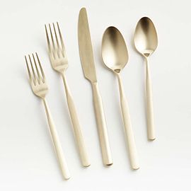 Mercer Champagne Flatware 5-Piece Place Setting