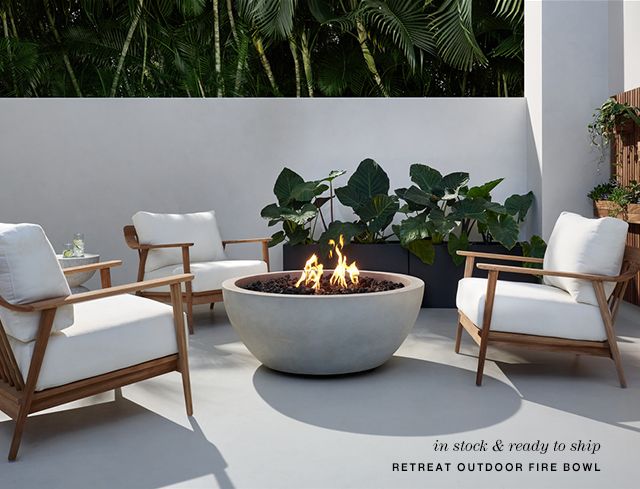 retreat outdoor fire bowl