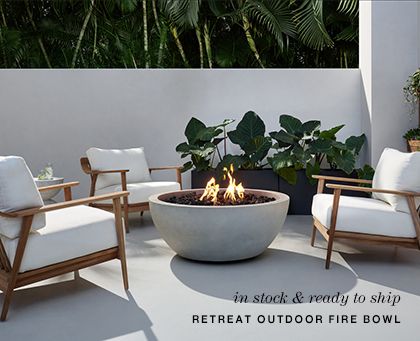 retreat outdoor fire bowl