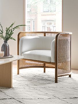 Fields Cane Back Accent Chair