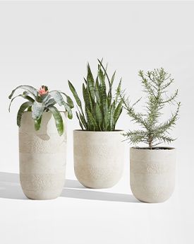 Miru Volcanic Stone Outdoor Planters