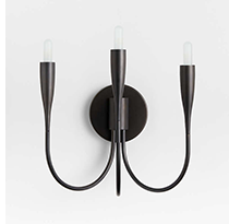 Iiona Black Candelabra Wall Sconce