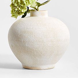 Ophelia Matte White Round Vase