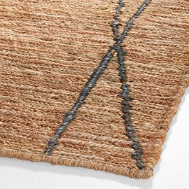 kami jute fiber hand knotted rug