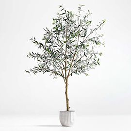 Faux Olive Tree in Pot 7'