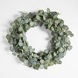 Faux Silver Dollar Eucalyptus Wreath